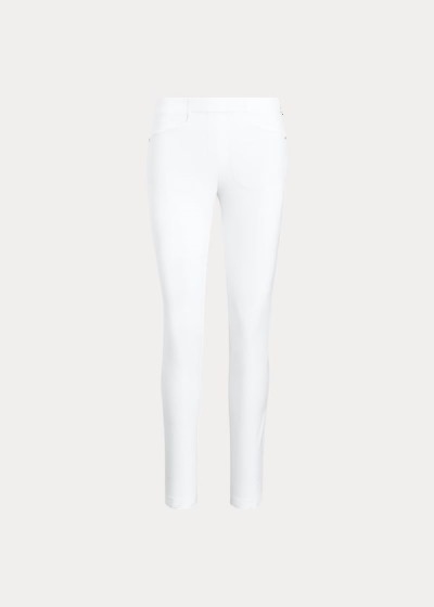 Pantalones Ralph Lauren Mujer Blancos - Stretch Athletic Golf - ZYDNX3501